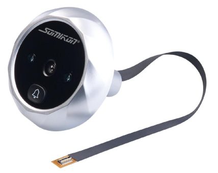 Somikon Digitale Türspion-Kamera mit 7,1-cm-Farbdisplay (2,8″) und Nachtsicht