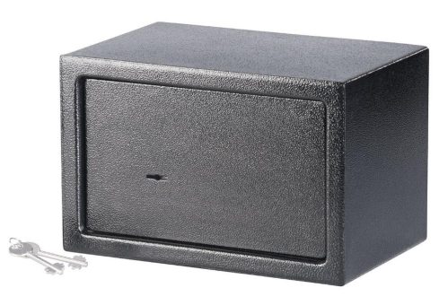 Xcase Möbeltresor-Stahlsafe mit 2 Doppelbart-Schlüsseln, 12 Liter