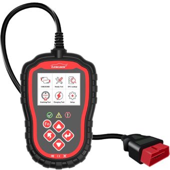 Lescars OBD2-Diagnosegerät OD-450 mit 6,1-cm-Farbdisplay (2,4″), bis 300 Codes