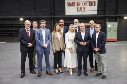 Olaf Scholz besucht Studio Babelsberg