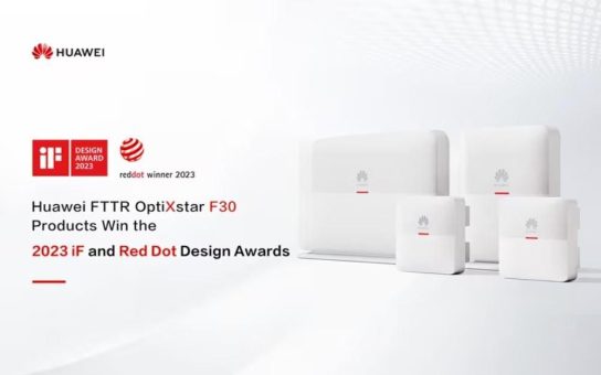 Produktserie „FTTR OptiXstar F30“ von Huawei gewinnt iF Design und Red Dot Design Awards