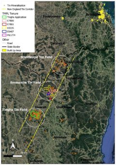 First Tin Plc: Taronga Mines Pty Ltd beantragt Explorationslizenz für das Tingha-Zinnfeld