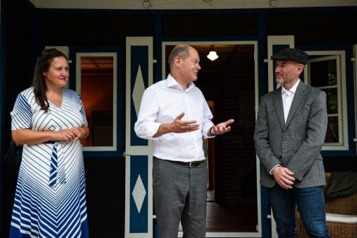 Besuch von Olaf Scholz im Alexander Haus