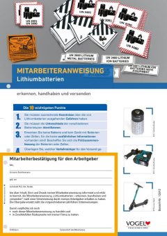 Neue Auflage: Mitarbeiteranweisung Lithiumbatterien