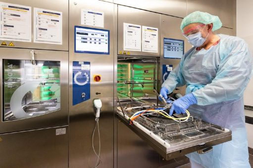 Einmal vorspülen, waschen, trocknen bitte: Zentrale Endoskopie des Leipziger Universitätsklinikums errichtet moderne Aufbereitungsanlage für Endoskope