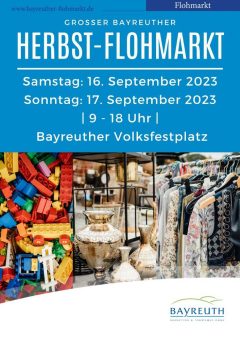 Bayreuther Herbstflohmarkt am 16. und 17. September