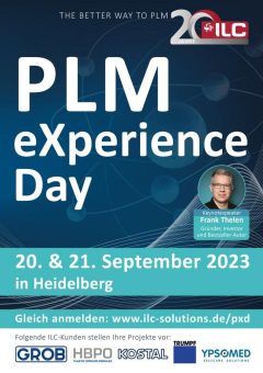 PLM eXperience Day am 20.-21.9.2023 in Heidelberg