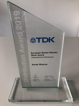 Avnet Abacus gewinnt TDK European Distribution Award zum 3. Mal in Folge