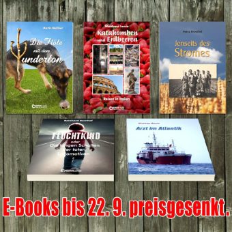 Reisevergnügungshindernisse, Sebastian und der Riesenhund sowie ein großes Abenteuer auf See – Fünf E-Books von Freitag bis Freitag zum Sonderpreis
