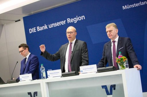 Volksbank Münsterland Nord bleibt in herausforderndem Umfeld weiter auf Wachstums- und Fusionskurs