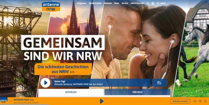 ANTENNE NRW schließt sich digitalem Ökosystem „ONE AUDIO PLATFORM“ (OAP) der ANTENNE BAYERN GROUP an