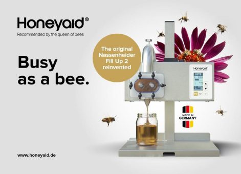 Honeyaid® – SMACK Communications entwickelt Namen, Branding und Online-Shop für eine der weltweit führenden Marken für Honigabfüllmaschinen