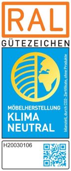 RAL-Gütezeichen „Möbelherstellung Klimaneutral“ für die Rietberger Möbelwerke