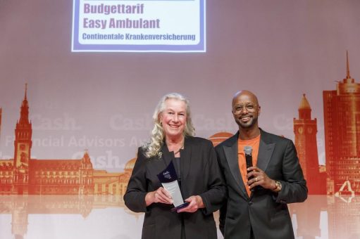 Continentale Krankenversicherung: Financial Advisors Awards – Budgettarif Easy Ambulant ausgezeichnet