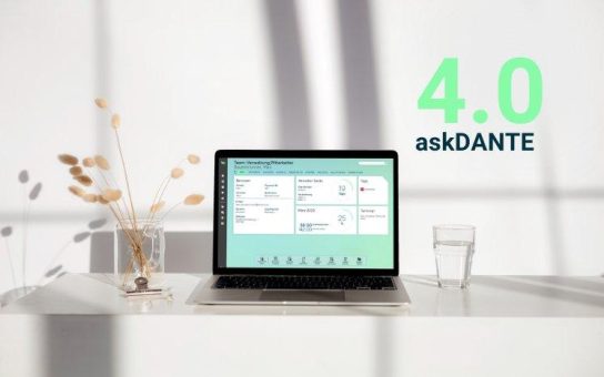 Das modernste Interface unter den Zeiterfassungssystemen – askDANTE begrüßt neue Softwareversion 4.0