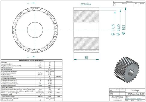 Neue Integrationslösungen für Zahnräder in 3D-CAD-Systeme