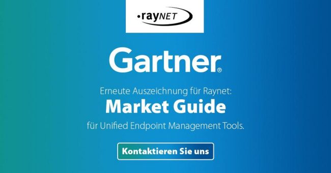 Raynet wird im Gartner® „Market Guide for Unified Endpoint Management Tools“ 2023 ausgezeichnet