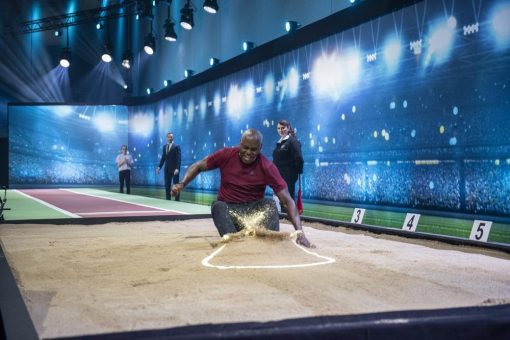 Leichtathletik-Weltstar Carl Lewis bei „Klein gegen Groß – Das unglaubliche Duell“