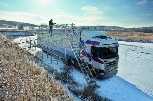 Das Original KRAUSE EisfreiGerüst-System: Perfekte Sicherheit für alle Transporte in der kalten Jahreszeit