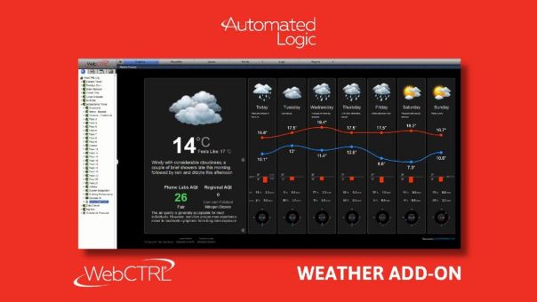 Entspannt atmen mit dem Wetter-Add-on von Automated Logic für das WebCTRL Gebäudeautomationssystem
