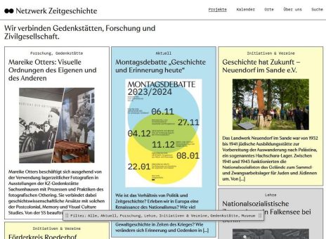 Neue Internet-Plattform zur Vernetzung von Forschung, Gedenkstätten, Museen und Zivilgesellschaft