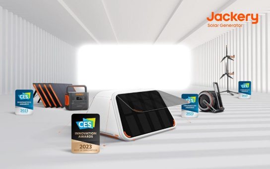 Jackery erhält bei der CES 2023 vier Innovation Awards für seine innovativen tragbaren Lösungen mit erneuerbarer Energie