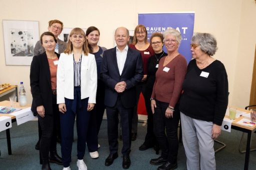 Bundeskanzler Olaf Scholz besuchte den Frauenpolitischen Rat Land Brandenburg e. V.