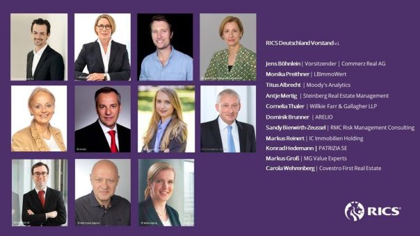 RICS Deutschland mit neuem Vorstand: Mitglieder bringen große Bandbreite von fachlicher Expertise mit