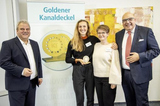 Goldener Kanaldeckel 2023: StEB Köln gewinnen „Oscar der Kanalbranche“