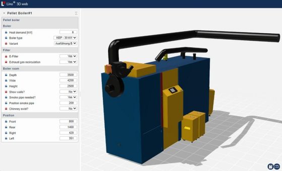 Lino® Hub mit Lino® 3D web – Systemunabhängige 3D-Visualisierung