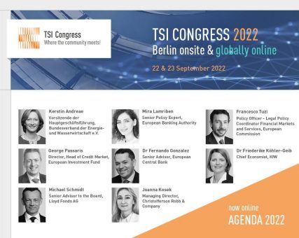 TSI Congress 2022 – Berlin onsite & globally online – 22. & 23. September 2022