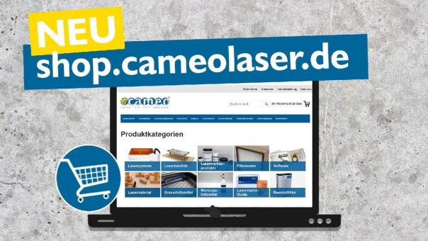 Mit neuem Shop online: cameo Laser