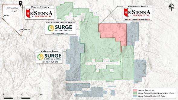 Sienna Resources gibt bekannt, dass Bohrungen auf dem Lithiumprojekt Elko im Elko County in Nevada nun im Gange sind