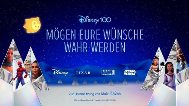 „Ein Wunsch für die Feiertage“: Disney präsentiert im 100. Jubiläumsjahr den Weihnachts-Spot 2023