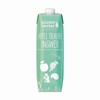 Neuprodukt „Apfel-Traube-Ingwer“ der beckers bester GmbH