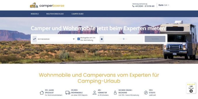 camperboerse.com startet mit neuer Internet Booking Engine für Wohnmobilreisen von ISO Travel Solutions durch