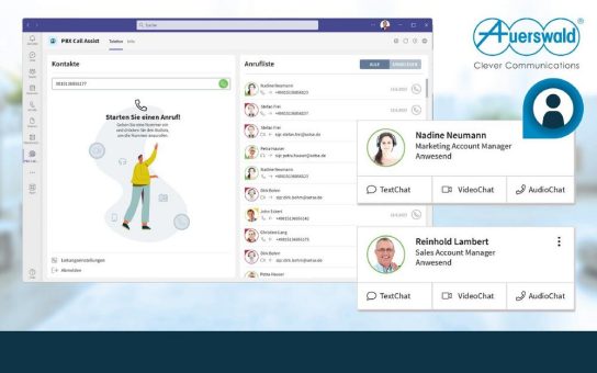 Telefonie-Integration in Microsoft Teams: Auerswald stellt PBX Call Assist 5 vor