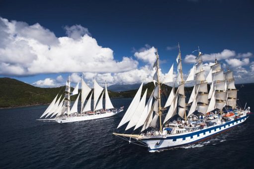 Segel-Kreuzfahrt: »Star Flyer« auf Promi-Regatta in der Karibik, Passagiere inmitten des Geschehens