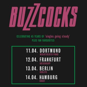 Buzzcocks Deutschland Tour April 2024