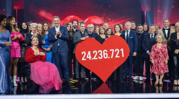 Krönung der Herzen: 24.236.721 Euro bei „Ein Herz für Kinder“ 2022