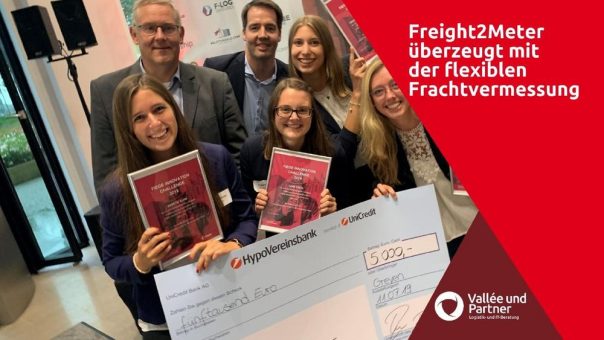 Kollegin Kerstin Kuhn gewinnt mit Freight2Meter die FIEGE Innovation Challenge 2019