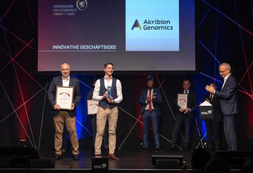 Innovativer Ansatz für neue Krebstherapie ausgezeichnet: Akribion Genomics erhält Hessischen Gründerpreis