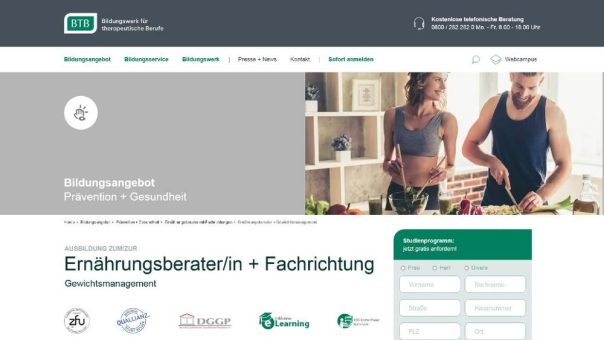 Mit neuer BTB-Fachrichtung „Gewichtsmanagement“ die Gesundheit fördern und Krankheiten vorbeugen