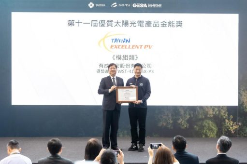 WINAICO gewinnt Taiwan Excellent PV Award