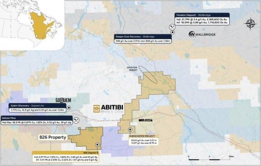 Abitibi Metals gibt Explorationsstrategie für 2024 für hochgradige Lagerstätte B26 (ang.: 7,0 Mio. t mit 2,94 % CuÄq und verm.: 4,4 Mio. t mit 2,97 % CuÄq) bekannt, die auf Wachstum und Entdeckungen fokussiert ist