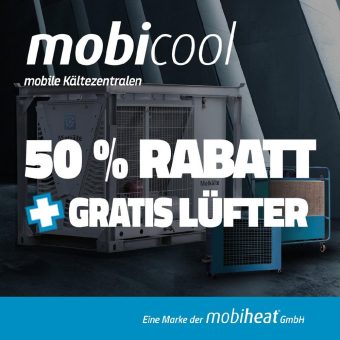 Startschuss mobicool: 50 % Aktion + GRATIS Kaltluftgebläse