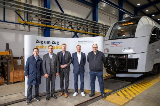 Mehr Komfort für die Fahrgäste: Trans Regio stellt erstes modernisiertes Fahrzeug für die MittelrheinBahn vor