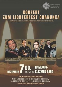 Zum Lichterfest Chanukka Klezmer-Band in Friedensau