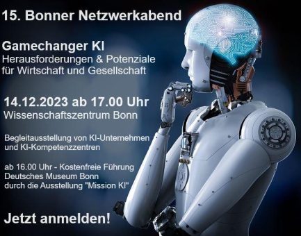 15. Bonner Netzwerkabend zum Thema „Gamechanger KI“