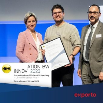 exporto erhält Innovationspreis des Landes Baden-Württemberg
